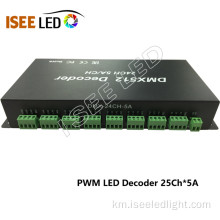 RGBW DMX512 ឌិកូដឌីវីឌីសម្រាប់ឆ្នូត LED